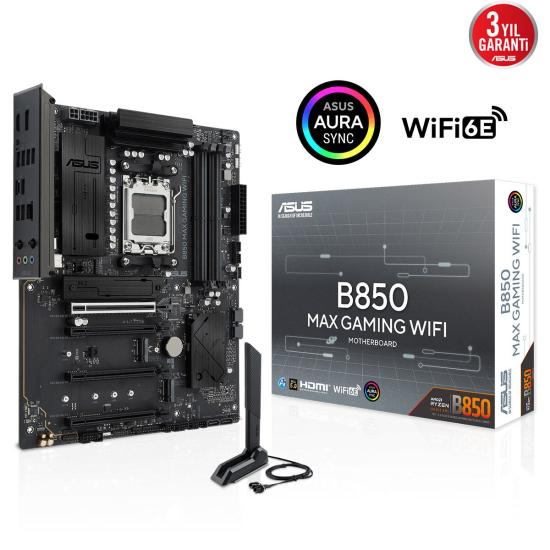 Asus B850 Max Gamıng Wıfı 4xddr5 Dp/hdmı 3xm2 Am5 Anakart