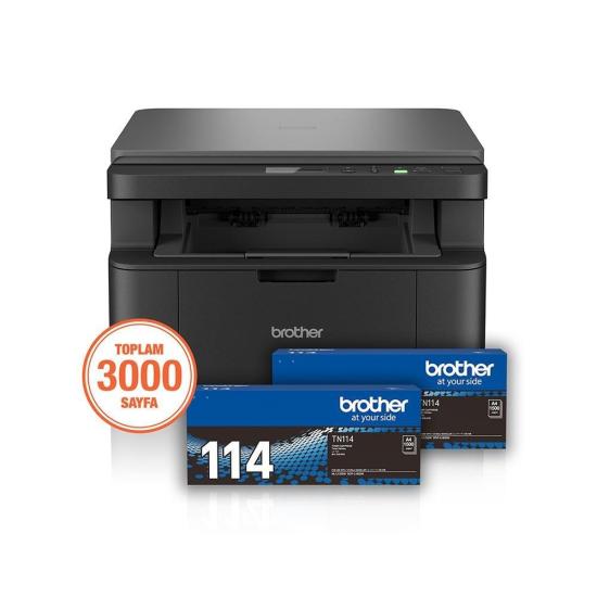 Brother Dcp-l1632w-2t Lazer Yazıcı Tarayıcı Fotokopi Usb/wıfı A4 X2 Kutu İçi Toner