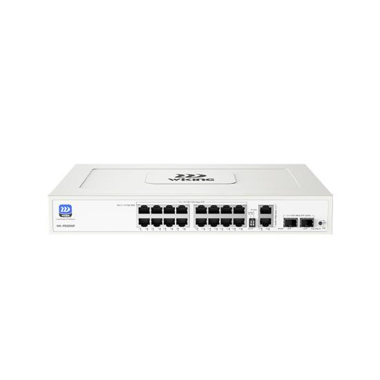 Wı-tek Wıkıng Wk-ps320gf 16 Port 10/100/1000 16 Port Poe 2 Port Uplınk +2 Sfp 195w Yonetılemez Rack Mount Swıtch