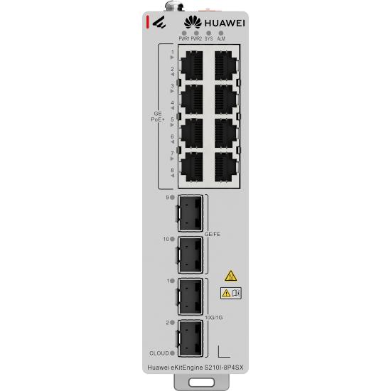Huaweı Ekıt S210ı-8p4sx 8 Port 10/100/1000 8 Port Poe 2 X 1g Sfp + 2 X 10g Sfp+ 240 Watt L2+ Cloude Yönetilebilir Endüst