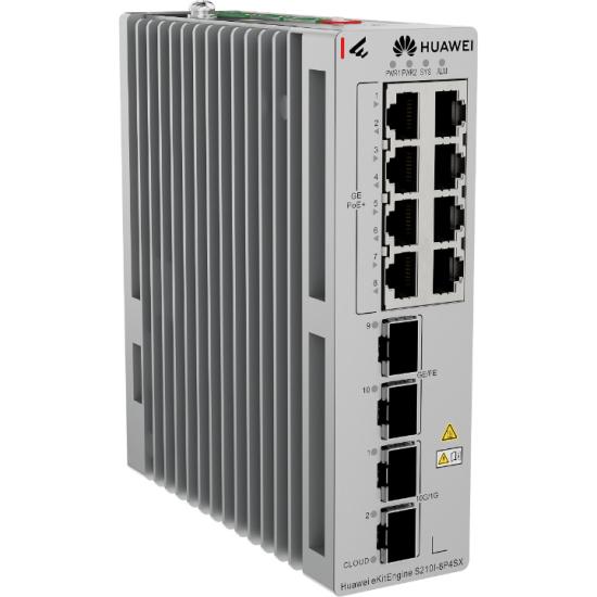 Huaweı Ekıt S210ı-8t4sx 8 Port 10/100/1000 2 X 2.5ge Sfp + 2 X 10g Sfp+ L2 Cloude Yönetilebilir Endustriyel Swıtch