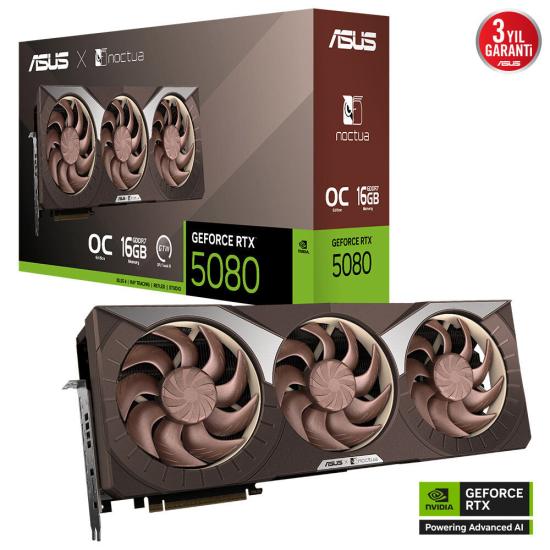 Asus Rtx5080-o16g-noctua Rtx5080 16gb Gddr7 256bit 3xdp/2xhdmı