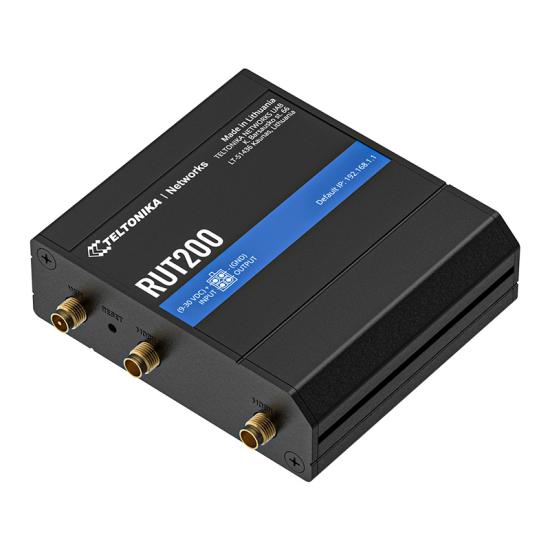 Teltonika Rut200 150mbps 2port 1x Lan 1x Wan 1 Anten 802.11b/g/n (wi-fi 4) 4g Lte Indoor Sım Kart Girişli Endüstriyel Ro