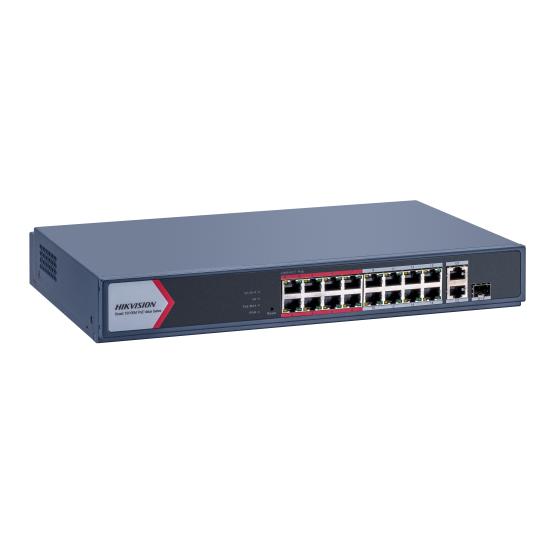 Hıkvısıon Ds-3e1318p-eı/m 16 Port 10/100 16 Port Poe 2 Port Uplınk 130w Yonetılebılır Swıtch