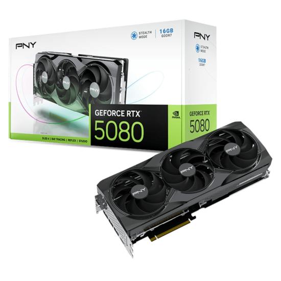 Pny Geforce Rtx5080 16gb Gddr7 256bit 3xdp/1xhdmı(vcg508016tfxpb1)