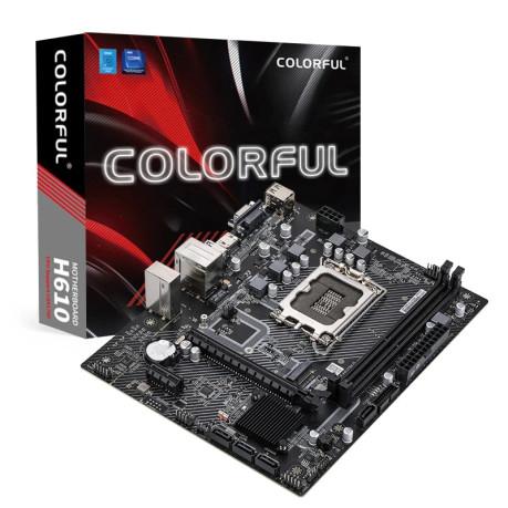 Colorful H610m-d V20a H610 2xddr4 Vga/hdmı 1xm.2 1xglan 1700p Anakart