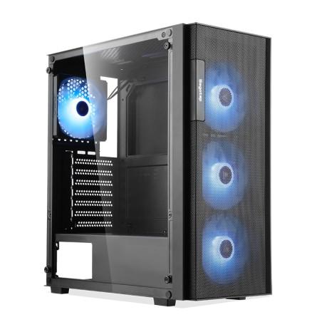 Segotep Axe 5 750w 80+ Br Gen5 4x Raınbow Fıxed Led Fan Mıdı Tower 1xusb 3.0 / 2xusb 2.0 Siyah Gamıng Kasa