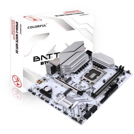 Colorful Battle-ax B760m-g Whıte V20 B760 2xddr5 Vga/hdmı 2xm.2 1x2.5glan/wıfı/bt 1700p Anakart
