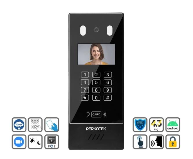 Perkotek VP-IP 80 Görüntülü Diafon Dış Ünite