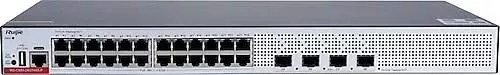Ruıjıe Rg-cs83-24gt4xs-p 24 Port 10/100/1000 24 Port Poe 4-port 1g/10g Sfp+ 370 Watt Yonetılebılır Rack Mount Swıtch